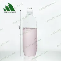 Vỏ chai nhựa pet trong hình thoi 230ml