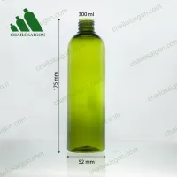 Vỏ chai nhựa pet 300ml xanh lá trong