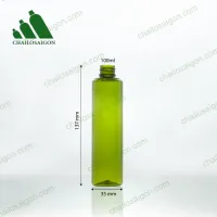 Vỏ chai nhựa pet 100ml xanh lá cao 137mm