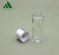 Vỏ chai tinh dầu nắp nhựa mạ bạc 1 vạch 