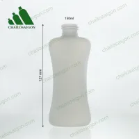 Vỏ chai nhựa eo hai bên đựng dung dịch kem dưỡng 150ml