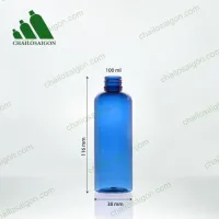 Vỏ chai nhựa pet 100ml xanh dương
