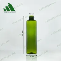 Vỏ chai nhựa pet xanh lá 150ml