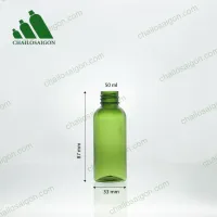 Vỏ chai nhựa pet xanh lá 50ml