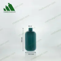 Vỏ chai nhựa pet xanh biển đục 80ml